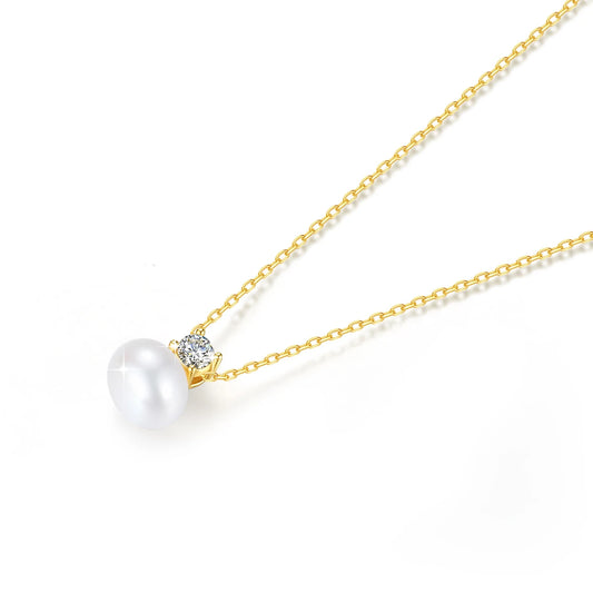 18K Gold Pearl Necklace