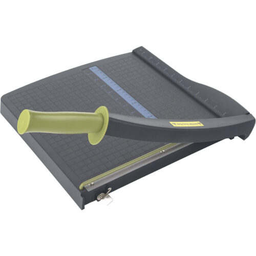 12" Guillotine Paper Cutter – 10 Sheet Capacity with Safety Guard and Alignment Grid